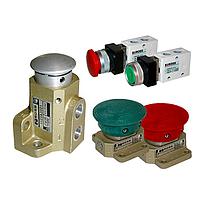 Ross Controls Botón Pulsador 1223B2003, Rojo, 12 Series, 1/4" NPT