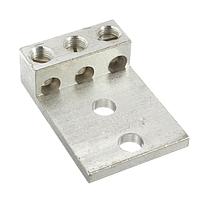 Conectores mecánicos Pan-Lug, Panduit, 14-2 AWG, dos orificios, aluminio, orejeta de tres orificios - LAM3B2-14-6Y