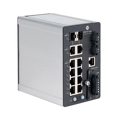 Switch Stratix 5200, 8 puertos de cobre 100/1000, 2 puertos combinados 100/1000, FW completo - 1783-CMS10DN