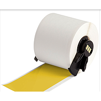 M6C-2000-595-YL Cinta de etiquetas de vinilo con adhesivo permanente para todo tipo de clima para las impresoras M6 M7 - 2" x 50', Amarillo