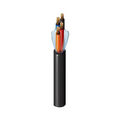 UL Type TC (1277) PVC-Nylon/PVC, 5 Conductor 16AWG (7x24) Bare Copper, PVC-NYL Insulation E2 Color Code, Overall Beldfoil® Shield, Black PVC Outer Jacket, 600V TC-ER 150V NPLF 90C Dry/Wet SUN RES DIR BUR