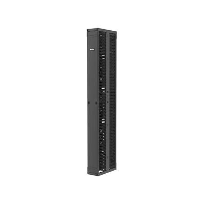 PANDUIT Administrador vertical PatchRunner™  mejorado para cable, frontal trasero,
8&quot; con puertas. - PR2VD08