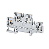 1492-P PUSH-IN TERMINAL BLOCKS , 2.5 MM² (AWG 28 - AWG 12) , 20 A , FEED-THROUGH , MULTI-LEVEL ,1 POINT ON EACH SIDE PER CIRCUIT