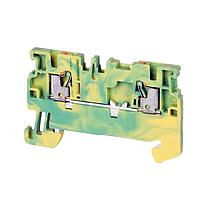 1492-P PUSH-IN TERMINAL BLOCKS , 1.5 MM² ( AWG 26 - AWG 14) , NOT APPLICABLE , GROUNDING BLOCK , SINGLE LEVEL ,1 POINT ON EACH SIDE PER CIRCUIT