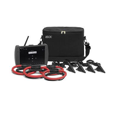 MYeBOX-1500-4G + 4 FLEX-R80, Analizador de redes portátil trifásico con registro de eventos de calidad y transitorios. Según Clase A