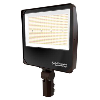 Luminaria LED Floodlights Adjustable+Switchable+Photocell, Adjustable Lumen: 30000LM-40000LM-50000LM, Switchable 3000K, 4000K, 5000K, Included Standard, Selectable On/Off, 120-347V, Yoke &amp; SlipFitter mounting. Marca Lithonia Lighting.