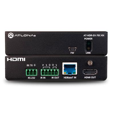 Atlona 4K HDR Receiver w/IR, RS-232, and PoE.