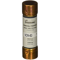 ARROW HART Fusible de cartucho de una sola vez, 250V, 60A, Clase H - NON-60