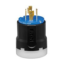 Clavija &quot;Ultragrip&quot;, Diametro Del Cable 9.5-25.4Mm, 3P4H 20A 3Ø 250Vca Nema L15-20, Grado Industrial, Color Negro Y Blanco