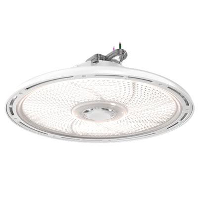 Luminario Led high bay 12,000/15,000/18,000 lúmenes 3500K/4000K/5000K 120-347V acabado blanco marca Lithonia Lighting.