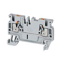 1492-P PUSH-IN TERMINAL BLOCKS , 2.5 MM² (AWG 28 - AWG 12) ,  , FEED-THROUGH , SINGLE LEVEL ,1 POINT ON EACH SIDE PER CIRCUIT