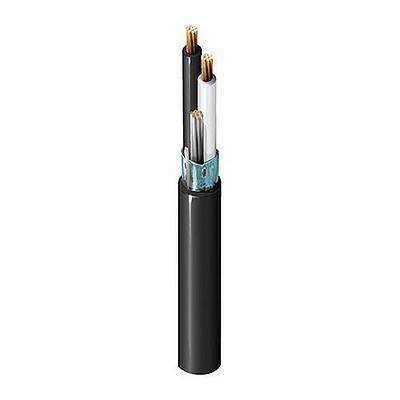 BELDEN Cable 2 pares 18 AWG, PVC-Nylon, blindaje 100%, TC-ER 600 V, chaqueta negra, RoHS