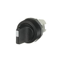 M3SS1-10B Switch selector negro 3 pos. fijas maneta corta, no ilum. agregar holder, contactos Serie Modular