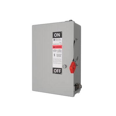 Interruptor de Seguridad sin fusibles, Servicio Pesado 3 hilos, 3 Polos, 60 Amp, 600V, Servicio exterior Nema 3R