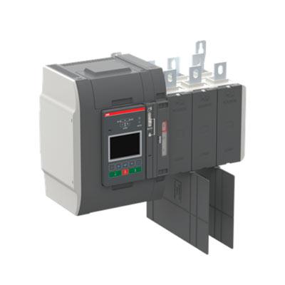 OXB400U3X4QT Transferencia Automatica ATS-TruOne 400A/400 A, UL/IEC, Tipo: I-O-II, Open transtition, Controlador Tipo 4: Display Touch; rango de operacion 200-480Vac; 3Polos sin Neutro , (fuentes x Superior), (salida/carga) x Inferior)