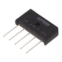 SEMIKRON Rectificador Trifásico, Puente de 6 Diodos, Montaje en PCB, 1000V, 6 Amperios - DB1-616
