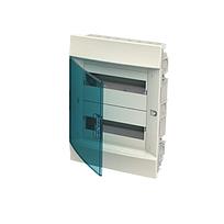 Gabinete para empotrar MISTRAL IP41F, 24 Módulos, 2 Filas, puerta transparente