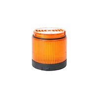 856T 70 MM LIGHT MODULES, BLACK HOUSING COLOR, STEADY LED, AMBER OUTPUT COLOR, STANDARD LENS FINISH