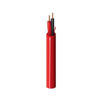 Cable Sistema Alarma contra Incendio 2 x 18AWG, conductor de cobre solido, aislamiento Polipropileno, cubierta PVC color rojo, 300V, 75°C, Riser FPLR - BELDEN