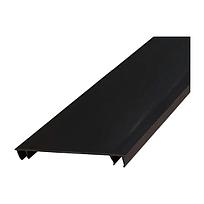 Hinged Duct Cover, PVC,1.5W X 6',Black
