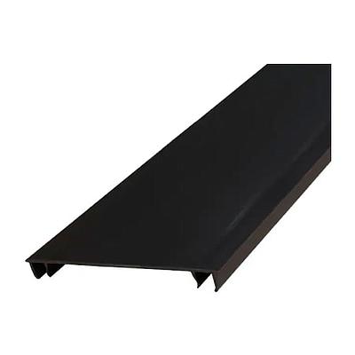 Hinged Duct Cover, PVC,1.5W X 6',Black