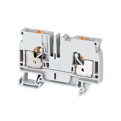 1492-P PUSH-IN TERMINAL BLOCKS , 6 MM² ( AWG 22 - AWG 8) ,  , FEED-THROUGH , SINGLE LEVEL ,1 POINT ON EACH SIDE PER CIRCUIT
