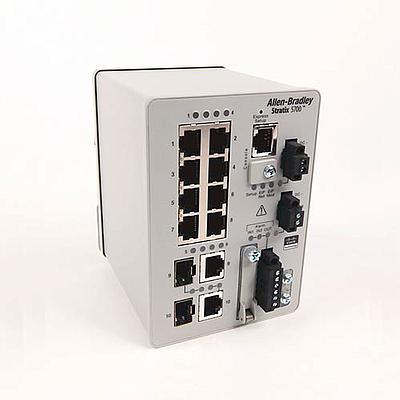 Switch administrado Stratix 5700, 8 puertos Ethernet, 2 puertos combinados con firmware completo, Rockwell Automation