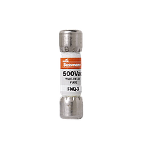 BUSSMANN Fusible FNQ de tiempo retardado, 3A, 500V, Miniatura - FNQ-3