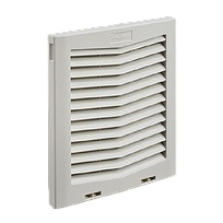 HOFFMAN Rejilla de escape para ventiladores con filtro HG, Plástico, Gris claro - SG1000404