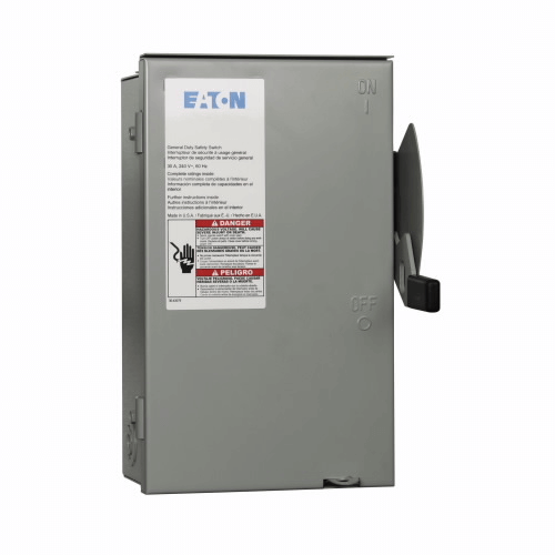 EATON Interruptor de seguridad fusible 30A / 3P GD con Neut 240V Nema 3R - DG321NRB