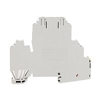 IEC 2Ckt Feed-Thru Grd Blk,Plug-In,2.5mm