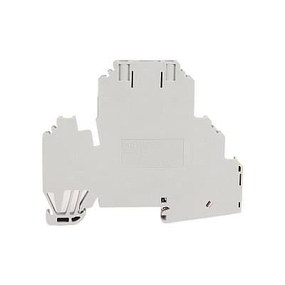 IEC 2Ckt Feed-Thru Grd Blk,Plug-In,2.5mm