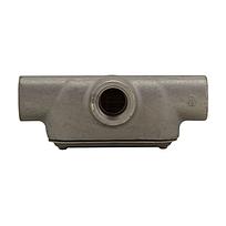 CROUSE HINDS Condulet de Aluminio Libre de Cobre, Serie Ovalada, Serie 7, Tipo "T" de 1/2" (13 MM), con Tapa y Empaque de Neopreno - EKT-17 CG