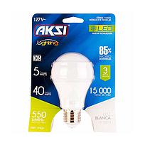 Foco LED A19 5W luz blanca, blister