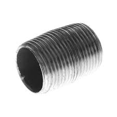 GIMEGSA Niple galvanizado cuerda corrida, 25MM (1") - NGCC25