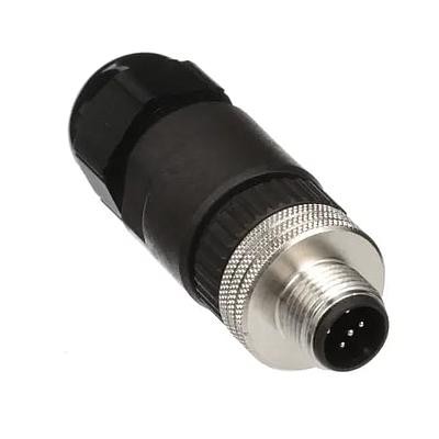 Micro-Change® (M12) Single Keyway with PG9 Cable Fitting, Straight Male, 5 Poles, Cable Diameter 4.10 - 8.10mm