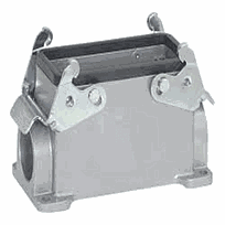 LAPP Conector Heavy Duty, Base, Montaje en Panel, Aleación de Aluminio, 2 levas, 24B - 101040