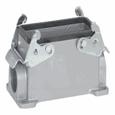 LAPP Conector Heavy Duty, Base, Montaje en Panel, Aleación de Aluminio, 2 levas, 24B - 101040