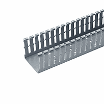 PANDUIT Conducto ranurado estrecho, PVC, 3 X 1 X 6 '  - F3X1LG6