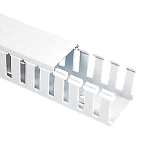 PANDUIT Conducto de cableado en ranuras anchas, Tipo G, PVC, Blanco - G1.5X2WH6