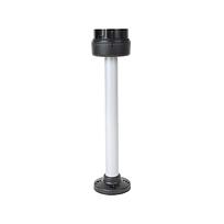 856T 70 MM BASES - MOUNTING ADAPATERS, BLACK HOUSING, 25CM ALUMINUM POLE MOUNT, NO CAP