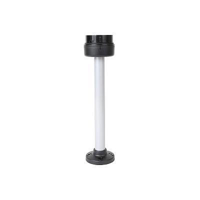 856T 70 MM BASES - MOUNTING ADAPATERS, BLACK HOUSING, 25CM ALUMINUM POLE MOUNT, NO CAP