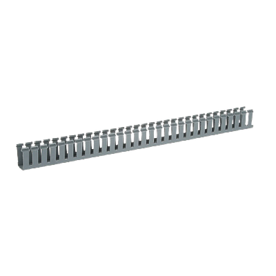 PANDUIT Conducto de cableado de ranura ancha, PVC, 1.8 M, Gris claro - G1X2LG6A