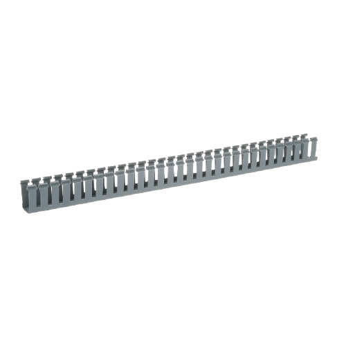 PANDUIT Conducto de cableado de ranura ancha, PVC, 1.8 M, Gris claro - G1X2LG6A