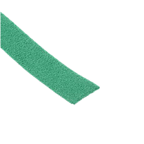 PANDUIT Atadura de gancho y felpa en tira, Nailon, Verde - HLS3SX5