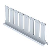Slotted Duct Divider Wall, PVC, 3&quot;H X 6'