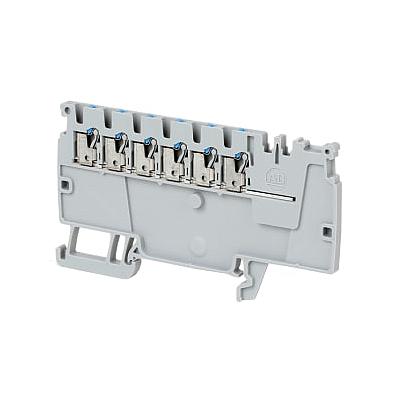 ALLEN-BRADLEY 1492-P6PD2E-3B3RE IEC FEED-THROUGH PUSH-IN TERMINAL BLOCK