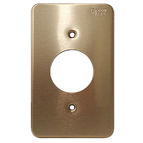 ARROW HART Placa de contacto sencilla, Tamaño estándar, Aluminio, Plata - WD95091