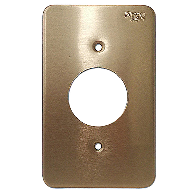 ARROW HART Placa de contacto sencilla, Tamaño estándar, Aluminio, Plata - WD95091