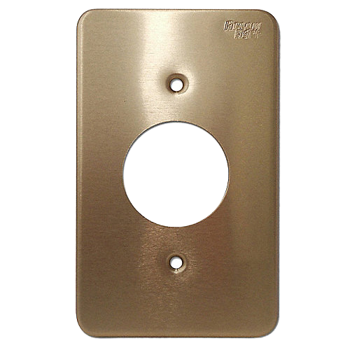 ARROW HART Placa de contacto sencilla, Tamaño estándar, Aluminio, Plata - WD95091